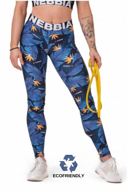 NEBBIA Mid-Waist Ocean Power Leggings
