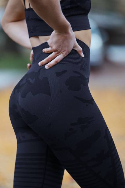 Gavelo Leggings Seamless Camo Antracite