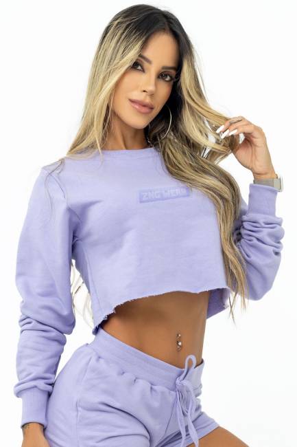 Fitness Cropped Sweater Candy