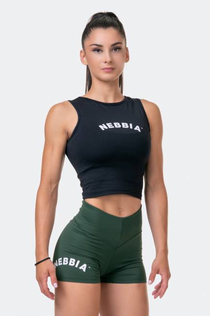 NEBBIA Fit Sporty Tank Top Black