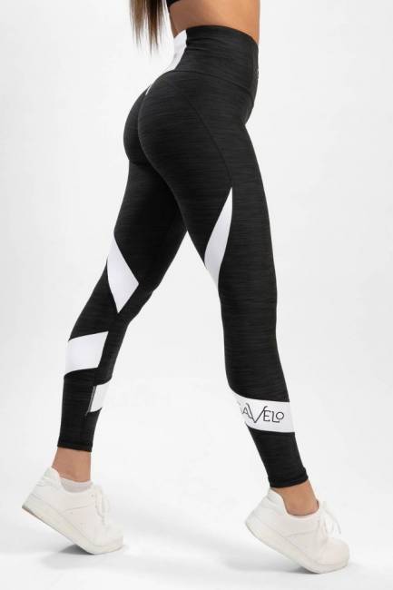 Legging Gavelo Black &amp; White Swirl